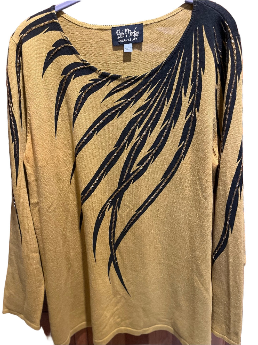 266. WOMENS BOB MACKIE L DETAIL SWEATER